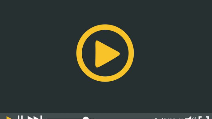 Video Player for web and mobile apps vector illustration