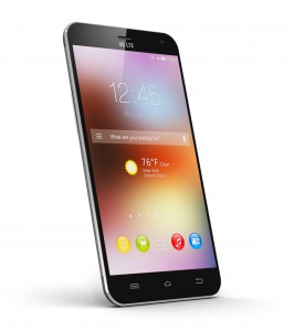 Modern touchscreen smartphone